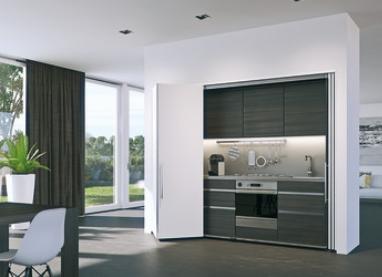 Cửa trượt xếp bằng gỗ, HAWA Folding Concepta 25, bộ, bản lề với cơ chế đóng giảm chấn (408.31.009) - HAFELE
