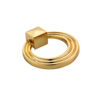 Tay nắm hình móc khuyên Archie - AK6179-02 - Mạ vàng 24K