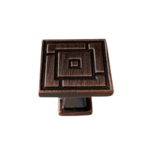 Núm vuông tủ cổ điển - AK6199-36, màu Nâu