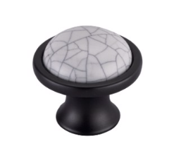 Núm tay nắm sứ AK6241-ORB - Đồng đen