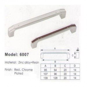 TAY NẮM TỦ 6007 (CROM BÓNG, TRẮNG ĐỎ)