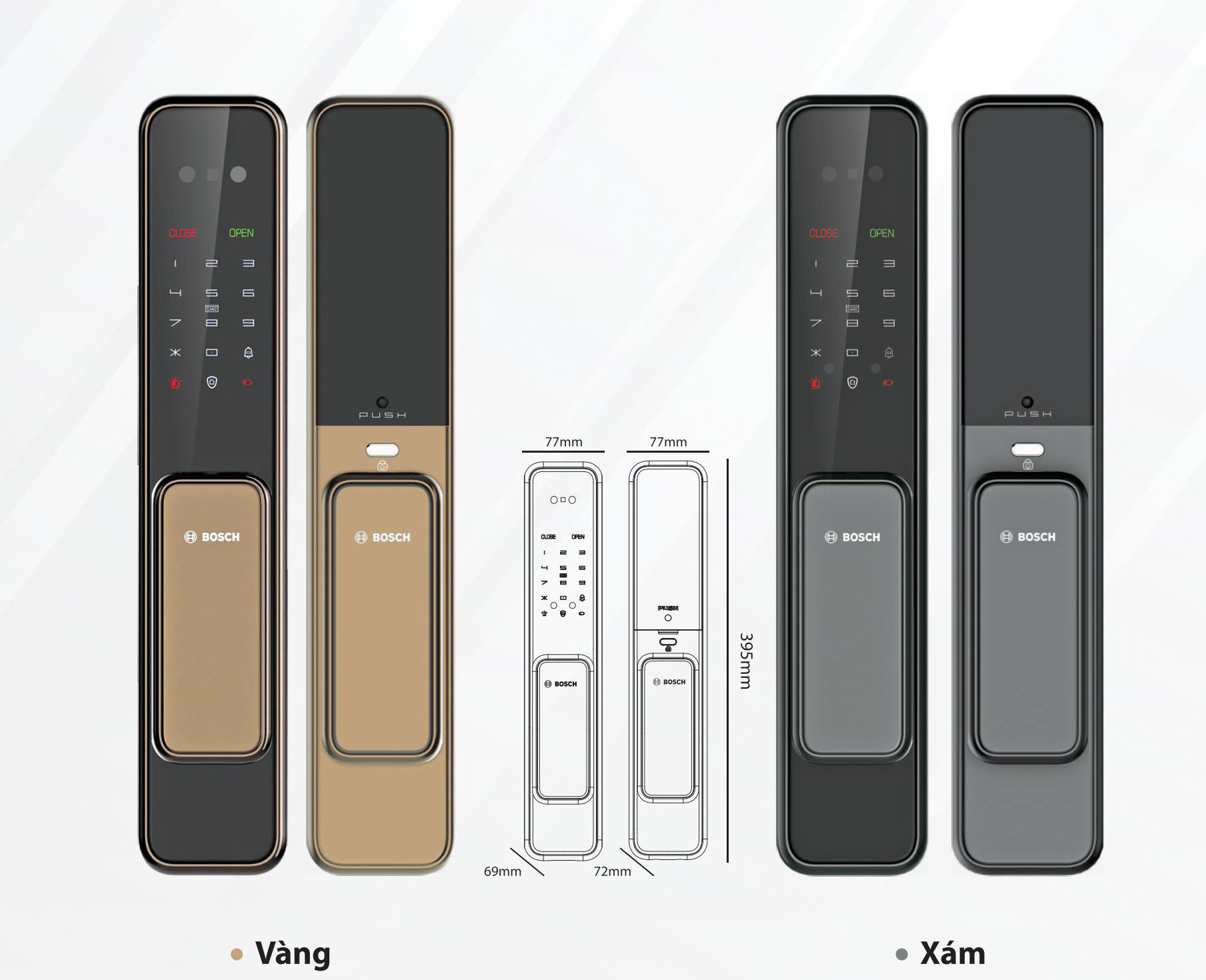 6-EL600B-DE Khóa Cửa Thông Minh Bosch EL 600B-DE