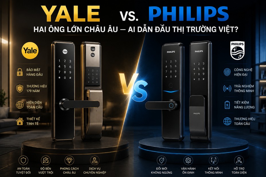Yale vs. Philips: Hai Ông Lớn Châu Âu — Ai Dẫn Đầu Thị Trường Việt?